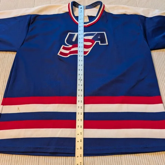 Vintage 1988 Olympic Team USA Hockey Jersey CCM XL - Picture 2 of 11